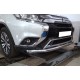 Защита переднего бампера 60 мм для Mitsubishi Outlander 2018-2023