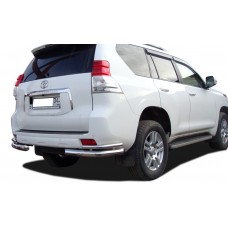 Защита задняя двойные уголки 76-42 мм для Toyota Land Cruiser Prado 150 2009-2013