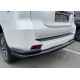 Защита заднего бампера с уголками с покрытием раптор 76-42 мм для Toyota Land Cruiser Prado 150 2013-2017