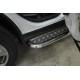 Пороги с площадкой алюминиевый лист 53 мм для Toyota RAV4 2019-2023