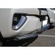 Защита передняя двойная с перемычками 60-60 мм для Toyota Fortuner 2017-2020