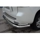 Защита заднего бампера с уголками 76-42 мм для Toyota Land Cruiser Prado 150 2009-2013