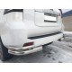 Защита задняя двойные уголки 76-42 мм для Toyota Land Cruiser Prado 150 2017-2020