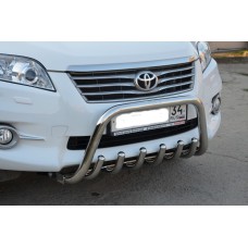 Кенгурятник передний с клыками 53-42 мм для Toyota RAV4 2010-2013