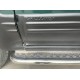 Пороги с площадкой алюминиевый лист 53 мм для Hyundai Galloper 1991-2003