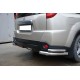 Защита задняя двойные уголки 60-42 мм для Nissan X-Trail 2007-2011