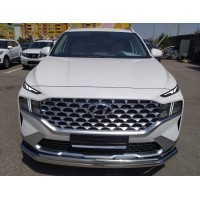 Защита передняя двойная 60-42 мм для Hyundai Santa Fe 2021-2024