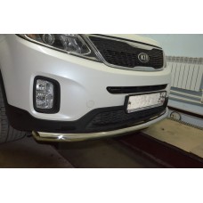 Защита переднего бампера 60 мм для Kia Sorento 2012-2020