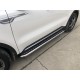 Пороги с площадкой алюминиевый лист 53 мм для Kia Sorento MQ4 2020-2023