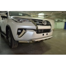 Защита переднего бампера G 76 мм для Toyota Fortuner 2017-2020
