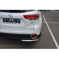 Защита задняя уголки 60 мм для Toyota Highlander 2014-2016