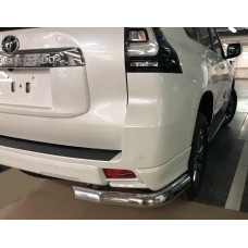 Защита задняя уголки 76 мм мм для Toyota Land Cruiser Prado 150 Style 2017-2020