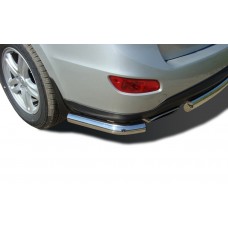 Защита задняя уголки 60 мм для Hyundai Santa Fe 2010-2012