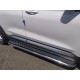 Пороги с площадкой алюминиевый лист 53 мм для Hyundai Santa Fe 2021-2023