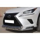 Защита передняя двойная с перемычками 60-42 мм для Lexus NX 2017-2021