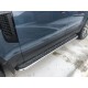 Пороги с площадкой алюминиевый лист 53 мм для Land Rover Defender 2019-2023