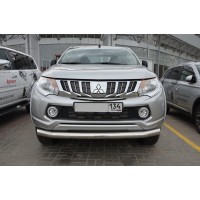 Защита переднего бампера 76 мм для Mitsubishi L200 2015-2019