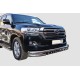 Защита передняя тройная с клыками 76-60-42 мм для Toyota Land Cruiser 200 2015-2021