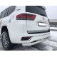 Защита заднего бампера 76 мм для Toyota Land Cruiser 300 2021-2023