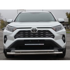 Защита передняя двойная 60-42 мм для Toyota RAV4 2019-2023