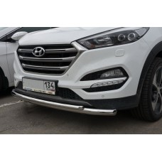 Защита передняя двойная 60-42 мм для Hyundai Tucson 2015-2018