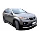 Пороги труба с проступью 76 мм для Kia Sorento 2009-2012