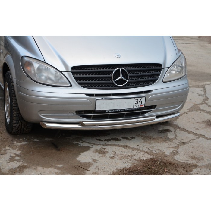 Защита передняя двойная 60-42 мм для Mercedes Vito/W639 2003-2014
