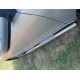Пороги труба с проступью из алюминиевого рифленого листа 76 мм для Suzuki Grand Vitara 2012-2015