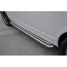 Пороги с площадкой алюминиевый лист 53 мм для Volkswagen Caravelle 2009-2015