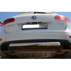 Защита заднего бампера 60 мм для Volkswagen Touareg 2010-2014