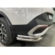 Защита задняя двойные уголки 60-42 мм комплектация GT-Line для Kia Sportage 2021-2023
