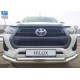 Защита передняя двойная 76-60 мм для Toyota Hilux 2020-2024