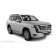 Пороги с площадкой нержавеющий лист с проступью для Toyota Land Cruiser 300 2021-2024