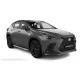 Пороги алюминиевые с нержавеющей площадкой для Lexus NX-200/200t/300/300h 2014-2017