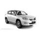 Пороги с площадкой нержавеющий лист с проступью для Toyota RAV4 2009-2010