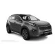 Пороги алюминиевые с нержавеющей площадкой для Kia Sportage 2018-2022