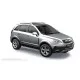 Пороги алюминиевые с нержавеющей площадкой для Opel Antara 2010-2018