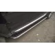 Пороги с площадкой чёрный алюминиевый лист для Land Rover Discovery Sport 2014-2024