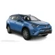 Пороги алюминиевые в полоску для Toyota RAV4 2015-2019