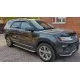 Пороги с площадкой чёрный алюминиевый лист для Ford Explorer 2018-2019