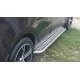 Пороги с площадкой алюминиевый лист для Kia Sportage 1994-2006