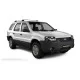 Пороги алюминиевые чёрные для Ford Escape 2000-2007