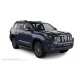 Пороги алюминиевые в полоску для Toyota Land Cruiser Prado 150 2017-2020