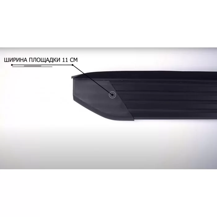 Пороги алюминиевые чёрные для Haval Jolion 2021-2024