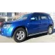 Пороги с площадкой чёрный алюминиевый лист для Suzuki Grand Vitara 2005-2011 3 двери