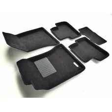 Коврики текстильные 3D Euromat чёрные Original Business на Mercedes-Benz A-Class W176/B-Class W246/CLA C117/GLA № EMC3D-003516