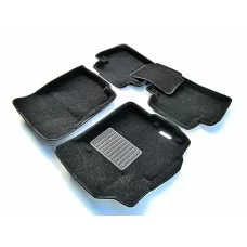 Коврики текстильные 3D Euromat чёрные Original Business на Mitsubishi Outlander/Citroen C-Crosser/Peugeot 4007 № EMC3D-003609