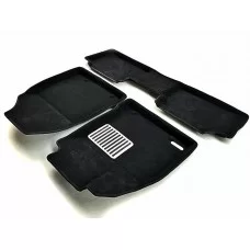 Коврики текстильные 3D Euromat чёрные Original Lux на Lexus CT200 № EM3D-003217