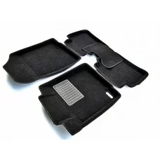 Коврики текстильные 3D Euromat чёрные Original Business на Nissan Teana/Renault Latitude № EMC3D-003718