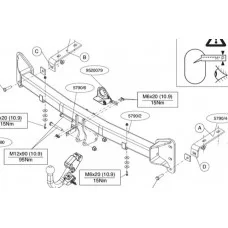 Фаркоп Brink (Thule) шар BMA съёмный на Ford Explorer № 579000 для Ford Explorer 2011-2017